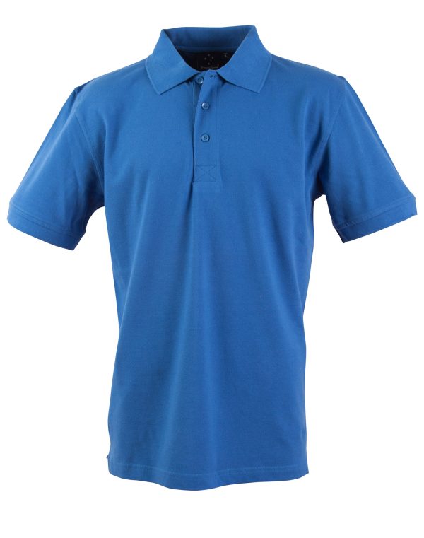 mens S/S pique polo - Image 4