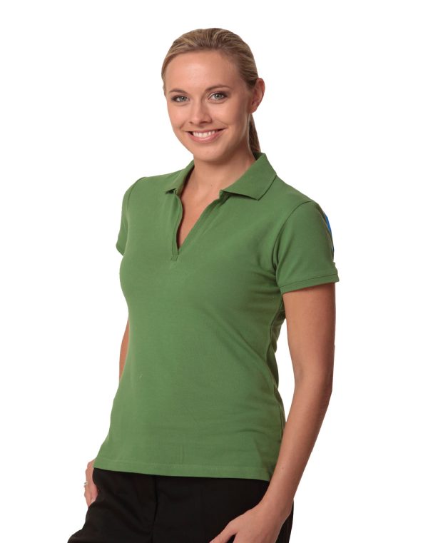 ladies S/S pique polo