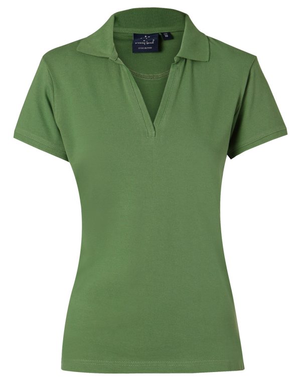 ladies S/S pique polo - Image 6
