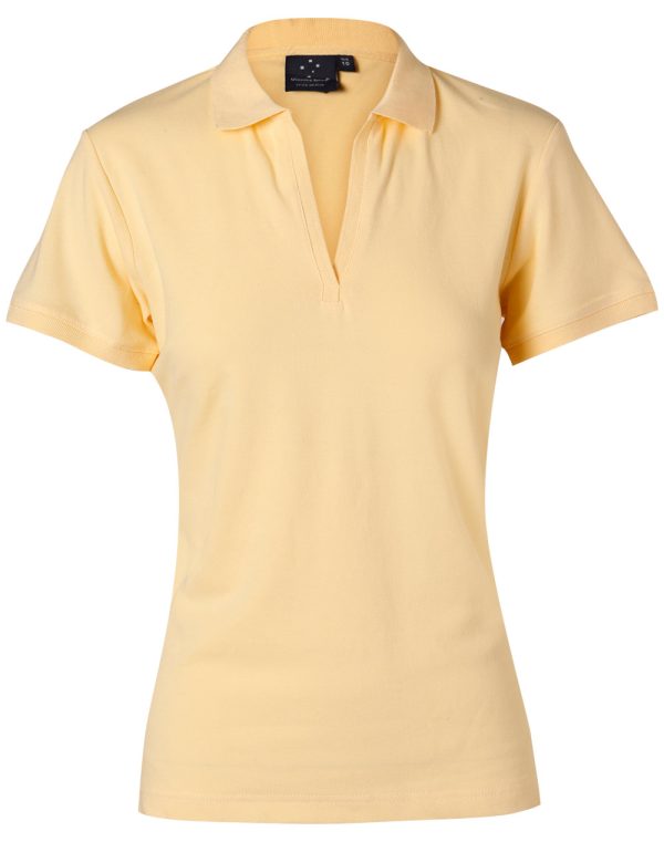 ladies S/S pique polo - Image 7