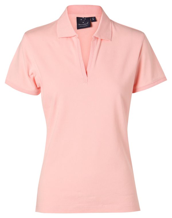ladies S/S pique polo - Image 9