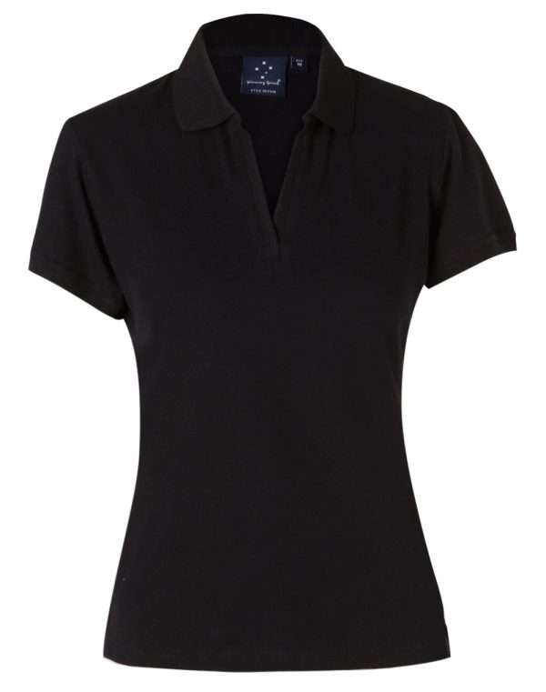 ladies S/S pique polo - Image 8