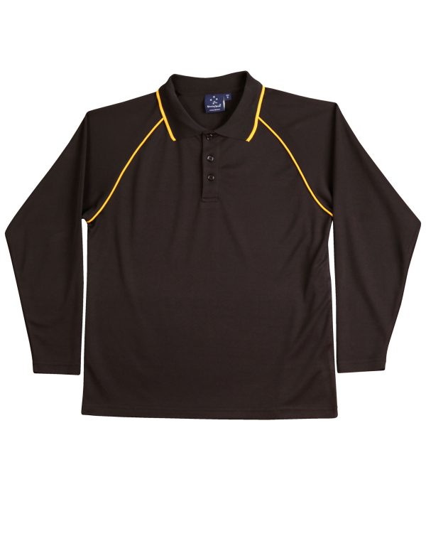 Kid's cooldry raglan L/S polo - Image 3