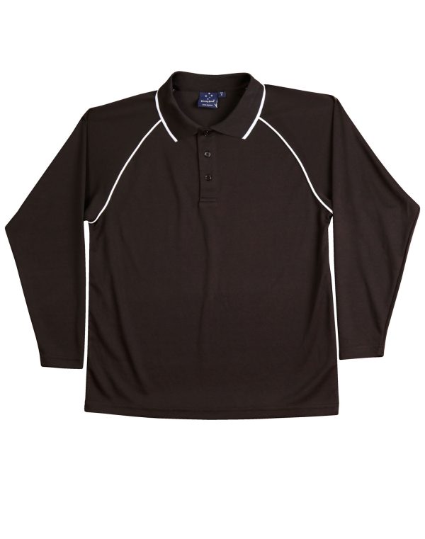 Kid's cooldry raglan L/S polo - Image 5