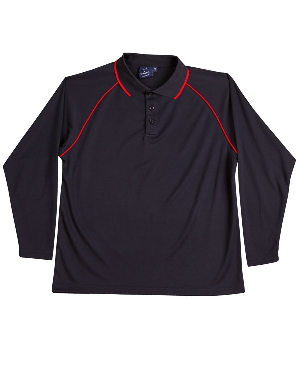 Kid's cooldry raglan L/S polo - Image 7