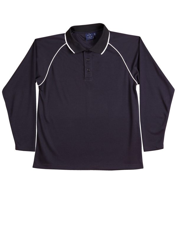 Kid's cooldry raglan L/S polo - Image 8