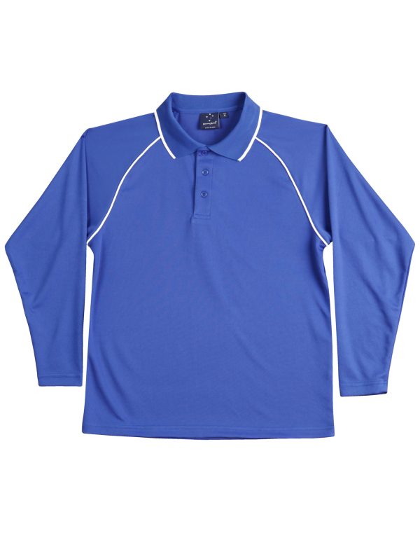 Kid's cooldry raglan L/S polo - Image 10