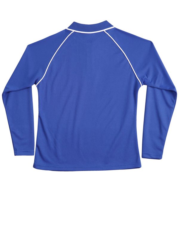 Ladies' cooldry raglan L/S polo - Image 2