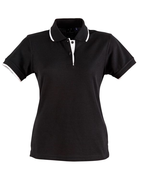 Ladies' Poly/Cotton Contrast Pique S/S Polo - Image 5
