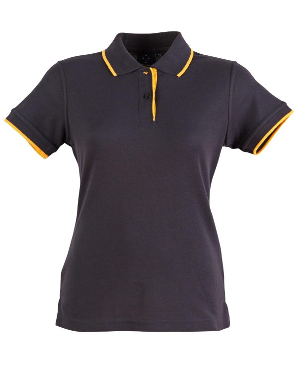Ladies' Poly/Cotton Contrast Pique S/S Polo - Image 7