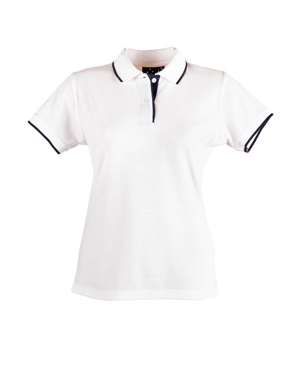 Ladies' Poly/Cotton Contrast Pique S/S Polo - Image 10