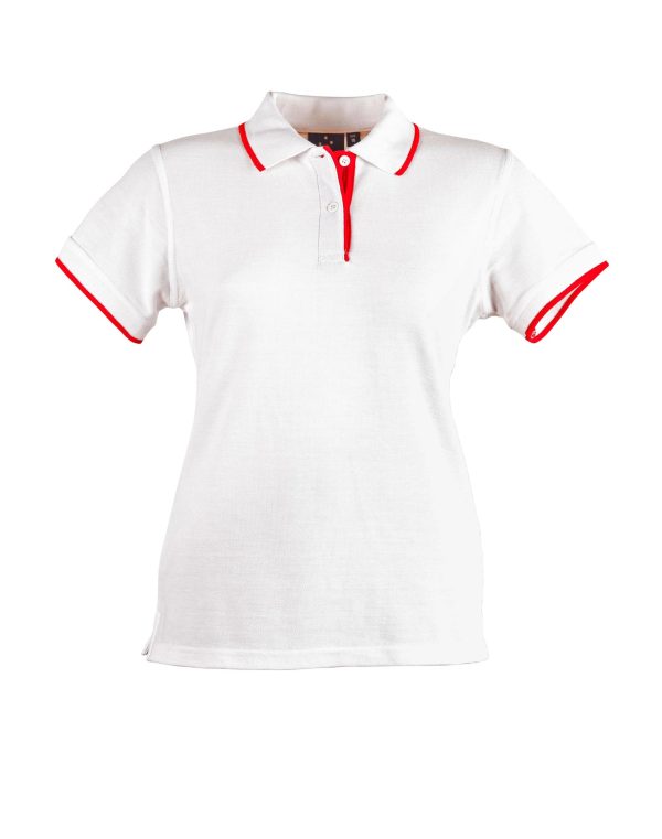 Ladies' Poly/Cotton Contrast Pique S/S Polo - Image 11