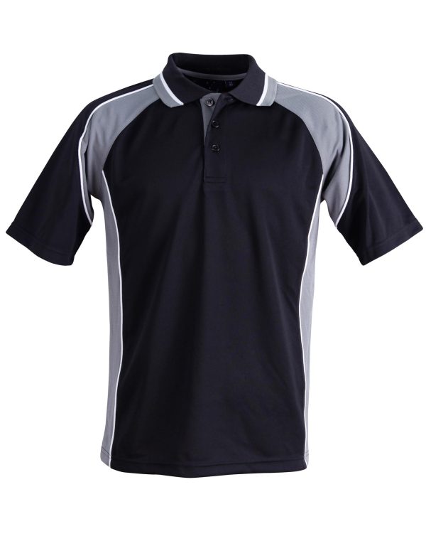 Kids' mini waffle CoolDry Polo - Image 3