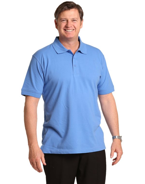 Men's cotton stretch polo