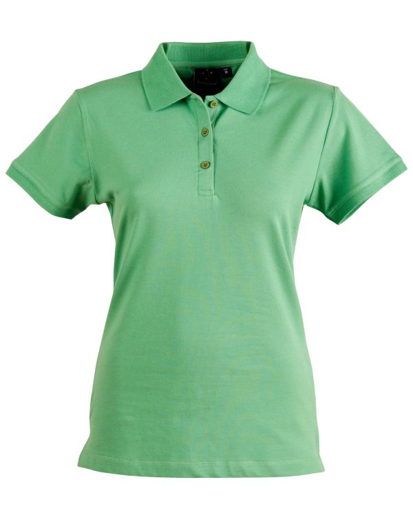 ladies cotton stretch polo - Image 5