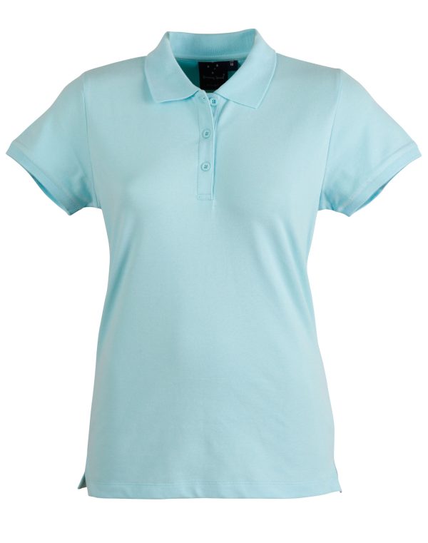 ladies cotton stretch polo - Image 6