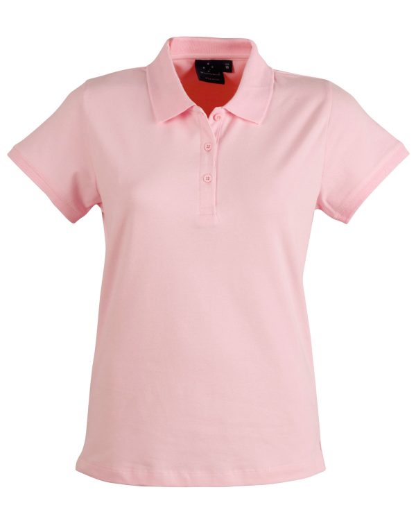 ladies cotton stretch polo - Image 8
