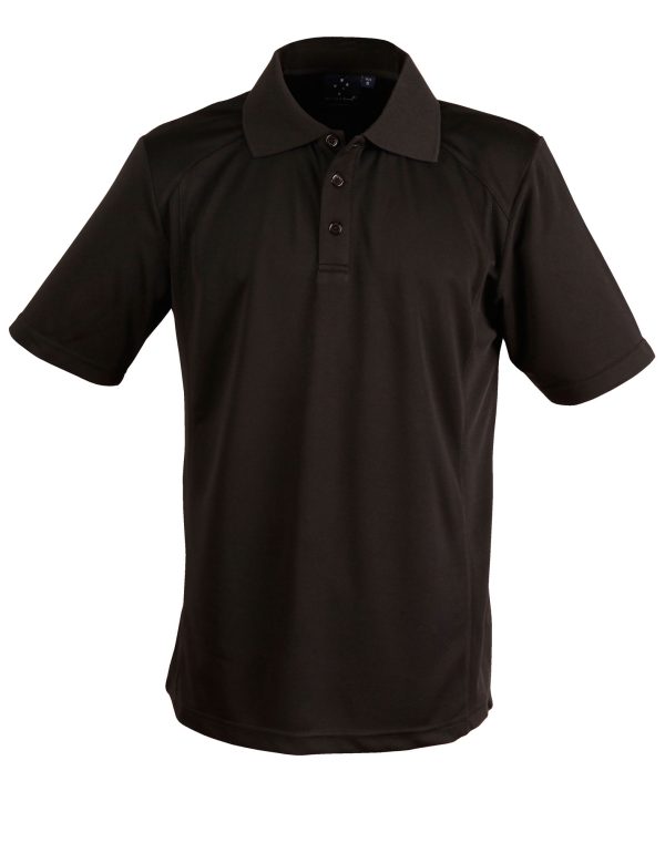 ladies bamboo charcoal S/S Polo - Image 3