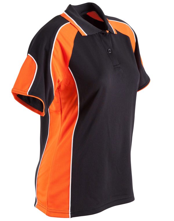 Ladies' Cooldry Contrast Polo With Sleeve Panel - Image 5