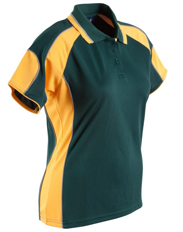 Ladies' Cooldry Contrast Polo With Sleeve Panel - Image 8