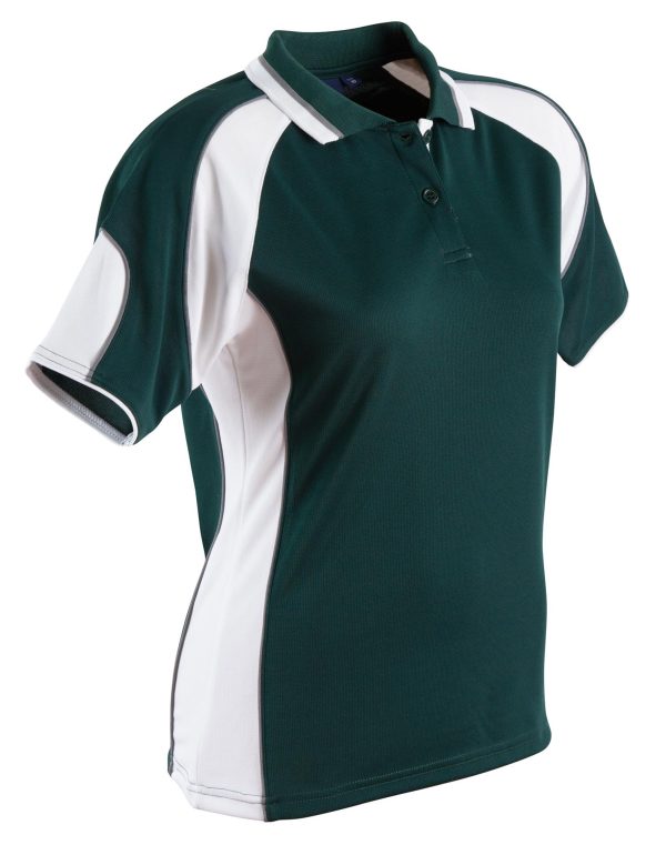 Ladies' Cooldry Contrast Polo With Sleeve Panel - Image 9
