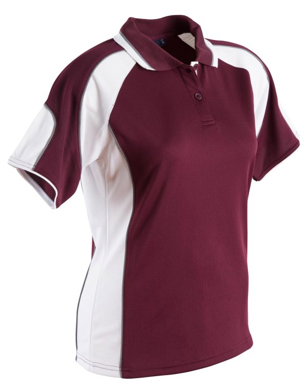 Ladies' Cooldry Contrast Polo With Sleeve Panel - Image 10