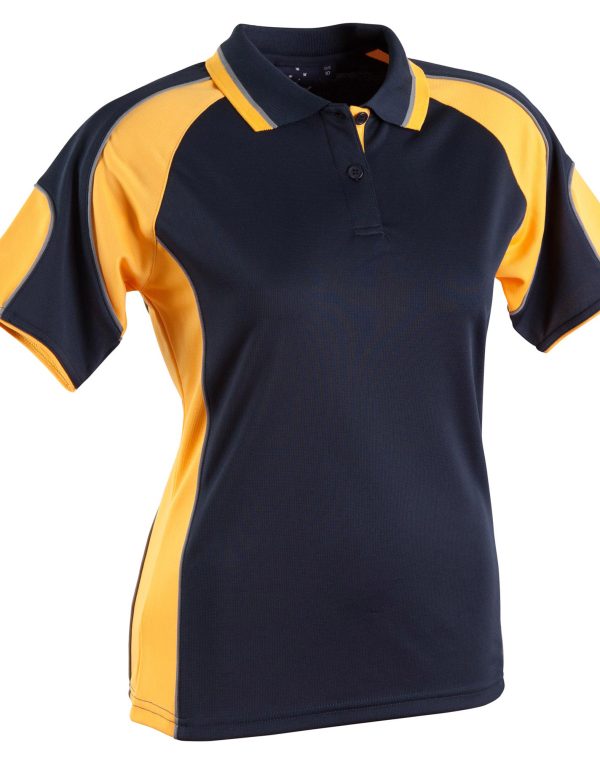 Ladies' Cooldry Contrast Polo With Sleeve Panel - Image 12