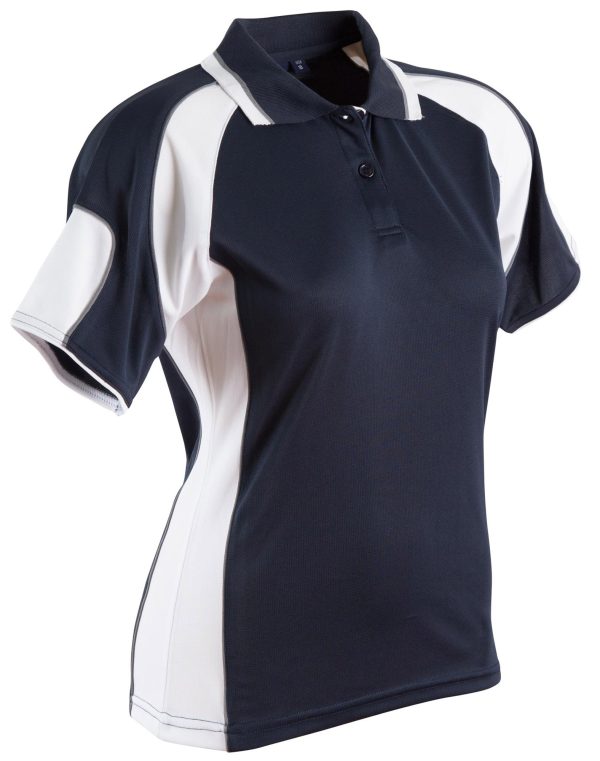 Ladies' Cooldry Contrast Polo With Sleeve Panel - Image 14
