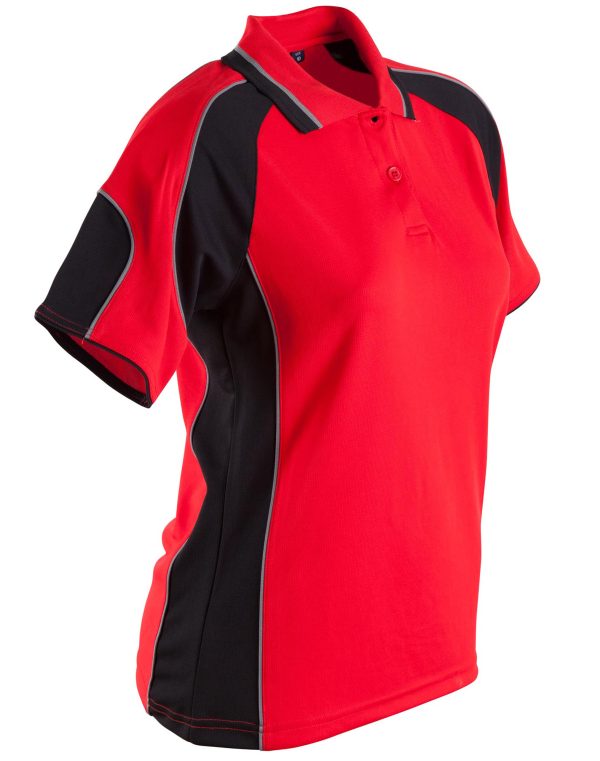 Ladies' Cooldry Contrast Polo With Sleeve Panel - Image 15