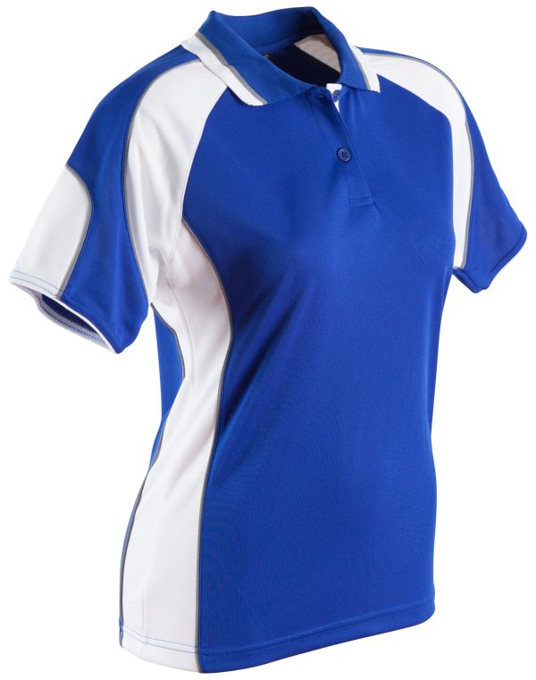 Ladies' Cooldry Contrast Polo With Sleeve Panel - Image 16