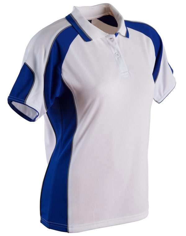 Ladies' Cooldry Contrast Polo With Sleeve Panel - Image 20