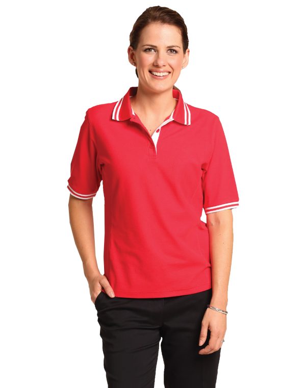 Ladies' Truedry Contrast S/S Polo - Image 2