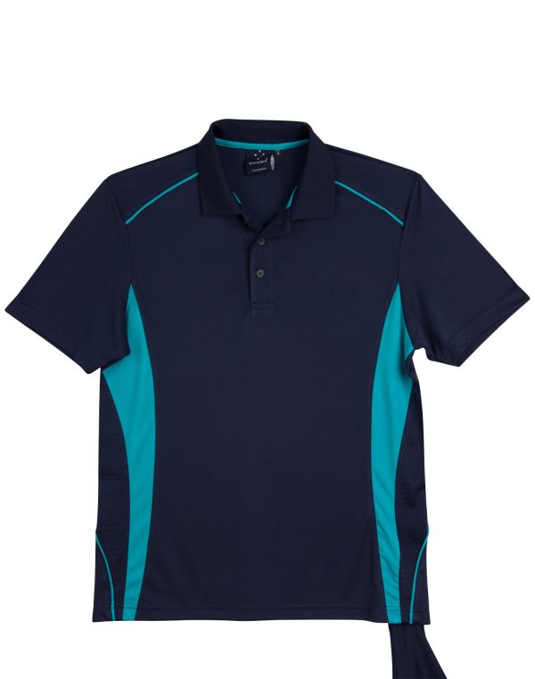 Kids' Cooldry S/S Contrast Interlock Polo - Image 6