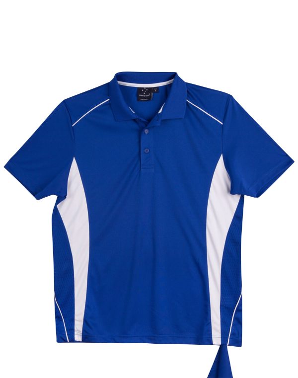 Kids' Cooldry S/S Contrast Interlock Polo - Image 8