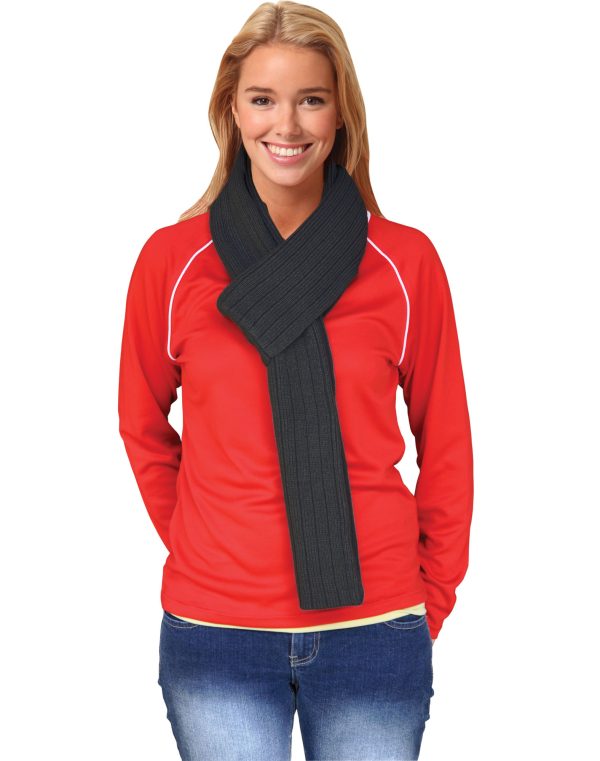 Cable Knit Scarf (Acrylic knit with cable row feature) - Image 2