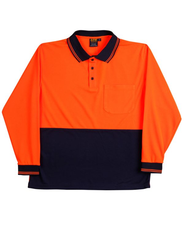 Hi-Vis cooldry safety polo L/S - Image 3