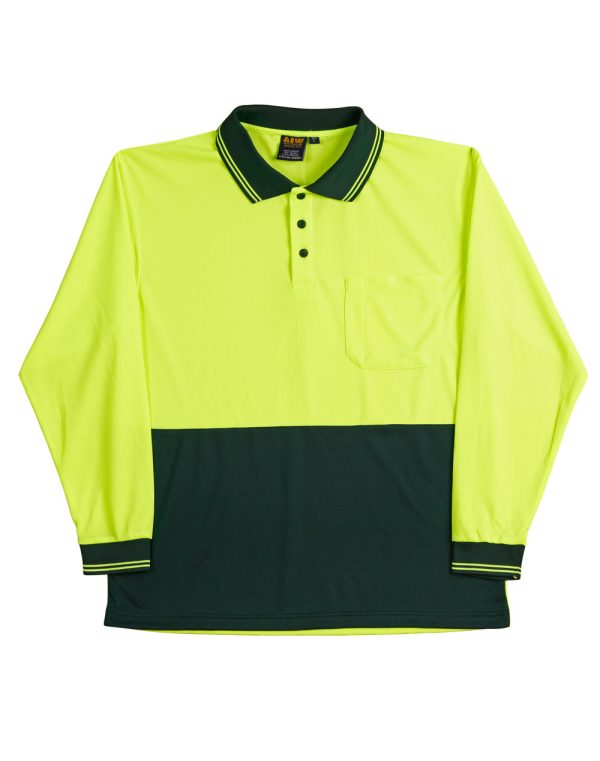Hi-Vis cooldry safety polo L/S - Image 4
