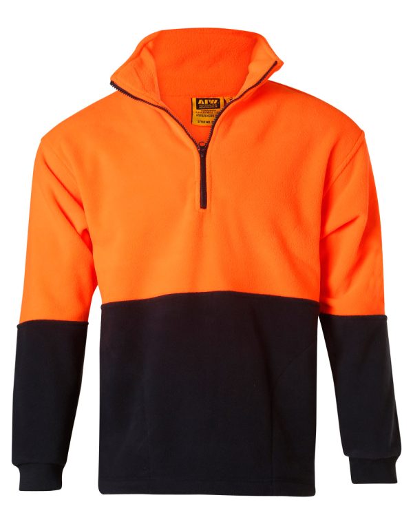 Hi-Vis polar fleece half zip pullover - Image 3