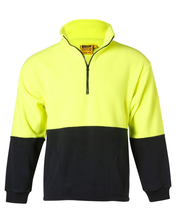 Hi-Vis polar fleece half zip pullover - Image 4