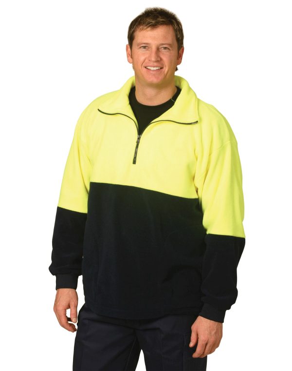 Hi-Vis polar fleece half zip pullover - Image 2
