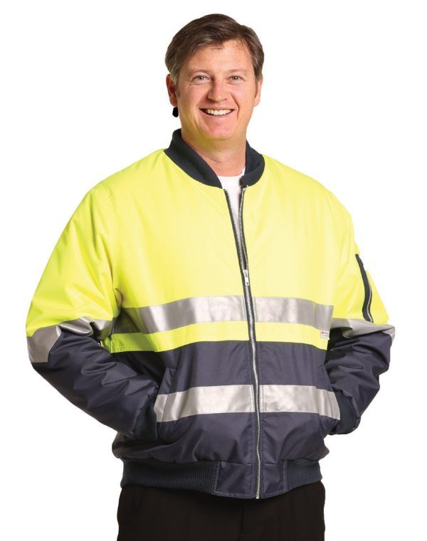 Hi-Vis Two Tone Flying Jacket With 3M Tapes - Image 2