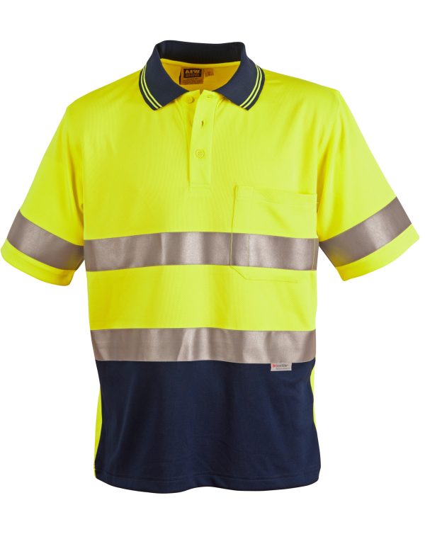 Hi-Vis S/S Safety Polo 3M Tapes - Image 4