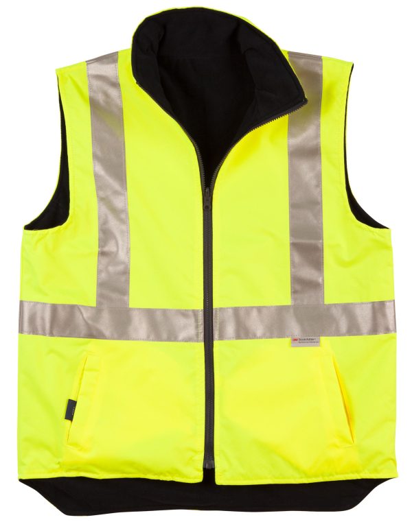 Hi-Vis Reversible Safety Vest With Hoop Pattern 3M Tapes - Image 4