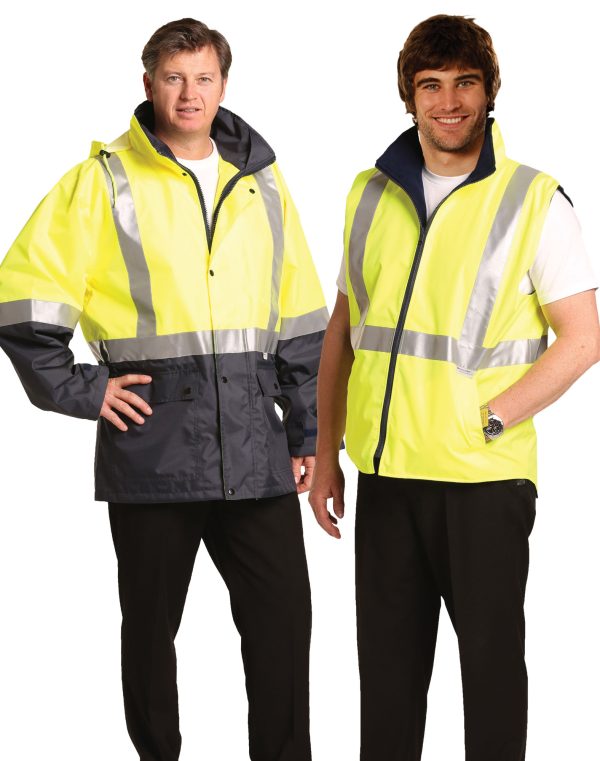 Hi-Vis Three in One Safety Jacket with 3M Tapes - Image 2