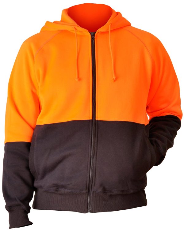 Hi-Vis Two Tone Fleecy Hoodie - Image 3