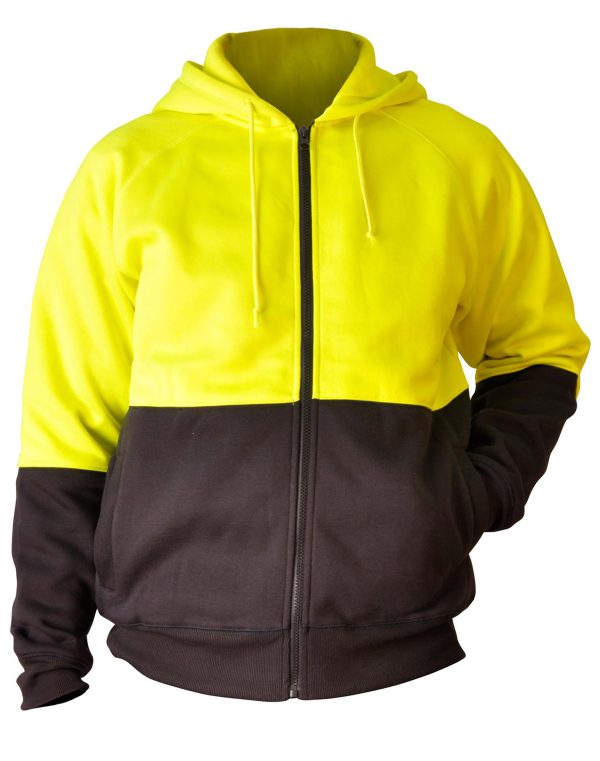 Hi-Vis Two Tone Fleecy Hoodie - Image 4