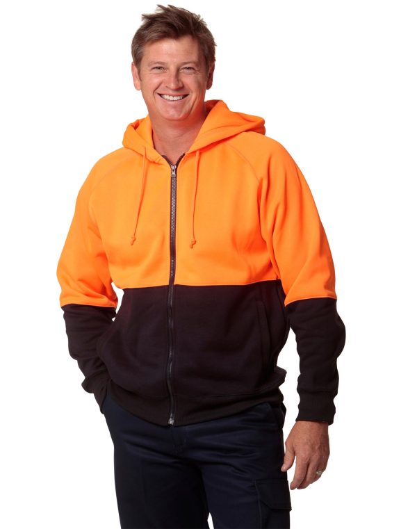 Hi-Vis Two Tone Fleecy Hoodie - Image 2