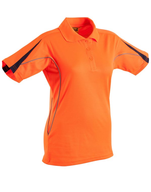 Ladies' Fashion Hi-Vis S/S Polo - Image 3