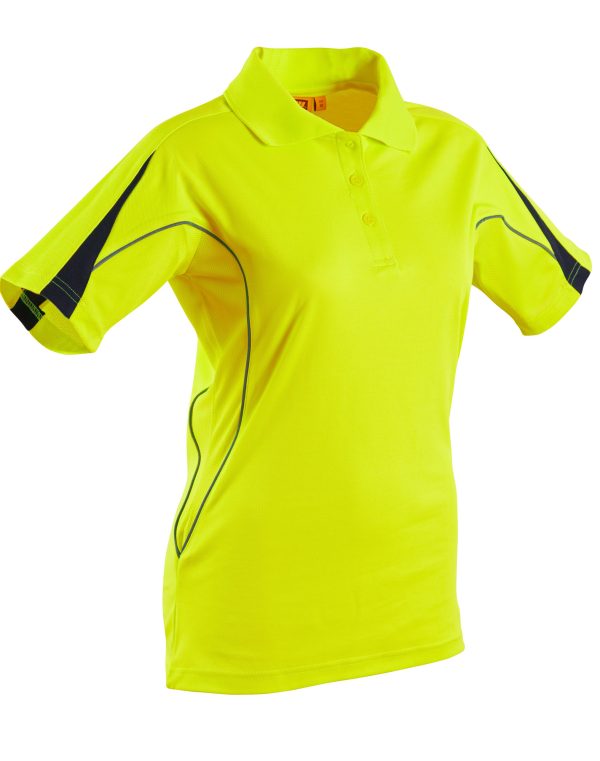 Ladies' Fashion Hi-Vis S/S Polo - Image 4