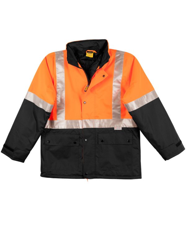 Hi-Vis Two Tone Rain Proof Quilted Safety Jacket With 3M Tapes - Image 3